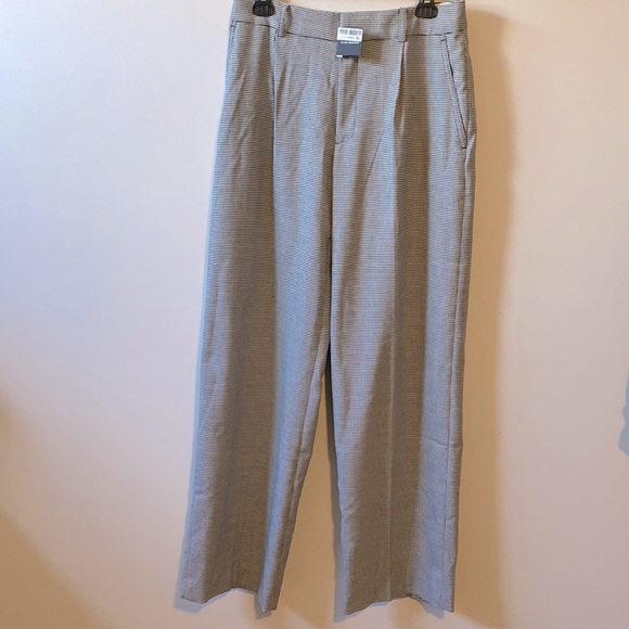 Club Monaco Microcheck Wide Leg Pants/Trousers - NWT - Picture 2 of 8